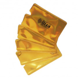 RFID blokkoló tok arany színben