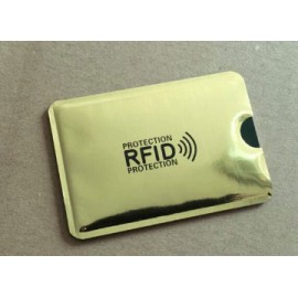 RFID blokkoló tok világos arany színben