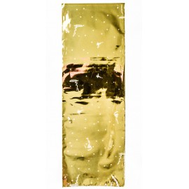 Aranyszínű ajándékzacskó szilveszteri mintával