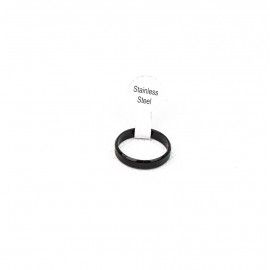 Vékony, 4 mm széles fekete karikagyűrű