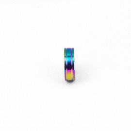 Szivárvány színekben pompázó karikagyűrű