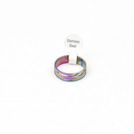 Szivárványszínű csillámló gyűrű