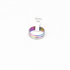 Szivárványszínű matt felületű gyűrű