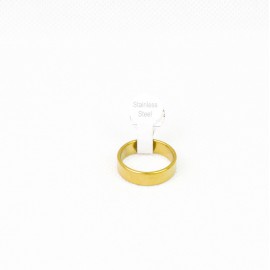 Egyszerű, aranyszínű karikagyűrű
