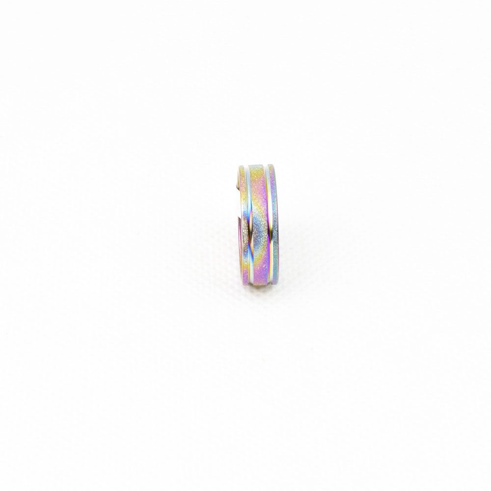Szivárványszínű csillámló gyűrű